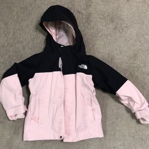 Toddler size 3T 3 in 1 jacket. Light pink and black
